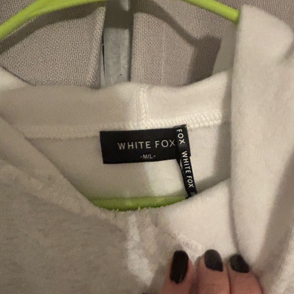 White Fox Boutique Gray Leopard Splice NWT M/L - Picture 3 of 5